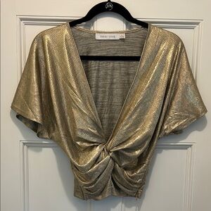 Bishop + Young Gold Twist Front top